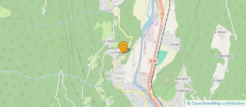 localisation de l'entreprise GONTHIER FRERES à SAINT-PAUL-SUR-ISERE