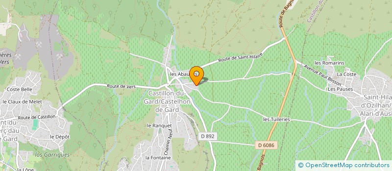 localisation de l'entreprise GONTHIER-MAURIN ET DUVAL  CASTILLON-DU-GARD