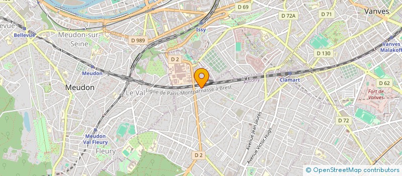 localisation de l'entreprise GONZA à CLAMART
