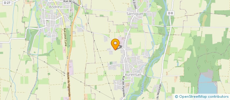 localisation de l'entreprise GONZALEZ  AURENSAN