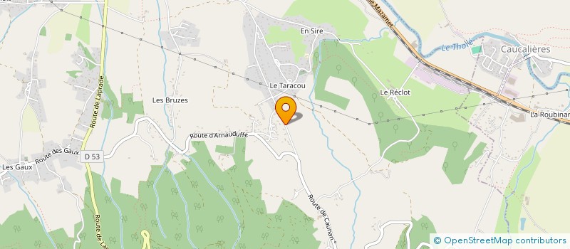 localisation de l'entreprise GONZALEZ APH INVEST  LABRUGUIERE