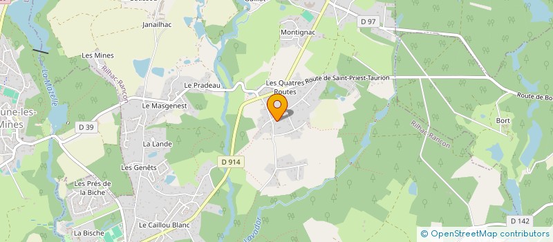 localisation de l'entreprise GONZALEZ CARRELAGES à RILHAC-RANCON