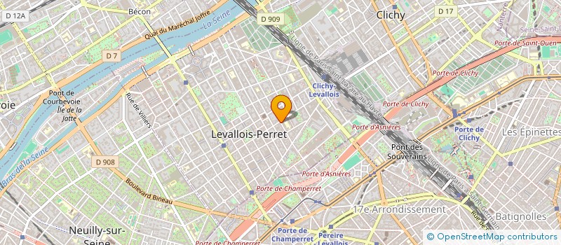 localisation de l'entreprise GOOD AND QUICK à LEVALLOIS-PERRET