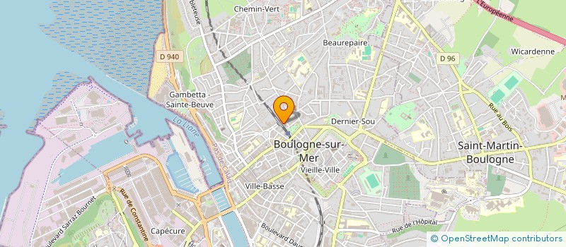 localisation de l'entreprise GOOD COIFFURE  BOULOGNE-SUR-MER