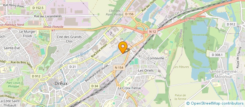 localisation de l'entreprise GOOD FOOD à DREUX