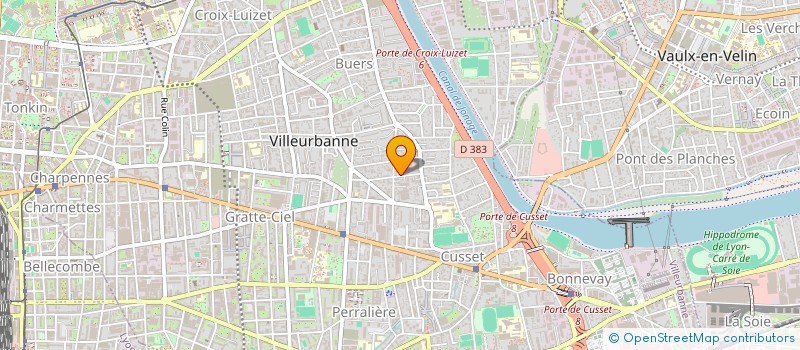 localisation de l'entreprise GOOD FORTUNE  VILLEURBANNE