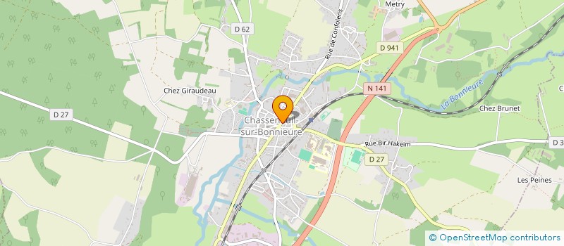 localisation de l'entreprise GOOD MEAL  CHASSENEUIL-SUR-BONNIEURE