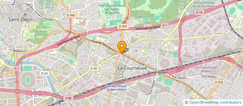 localisation de l'entreprise GOOD TRANSPORT SERVICES (GTS) à LA COURNEUVE