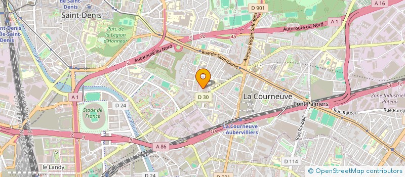 localisation de l'entreprise GOODCOMM à LA COURNEUVE