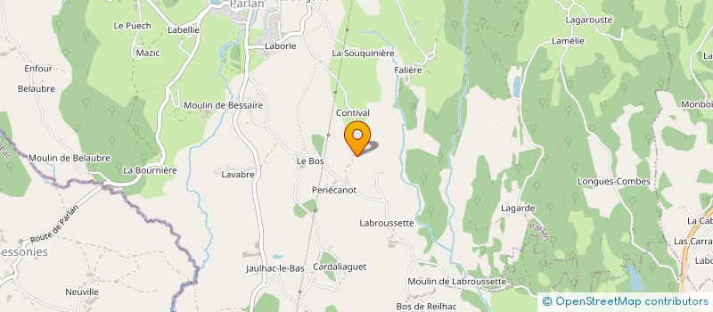 localisation de l'entreprise GOODICI à PARLAN