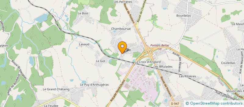 localisation de l'entreprise GOODLOC 87  COUZEIX