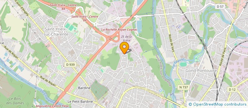 localisation de l'entreprise GOODPIZZ à ANGOULEME