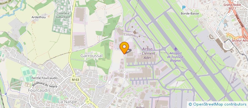 localisation de l'entreprise GOODRICH AEROSPACE EUROPE à COLOMIERS