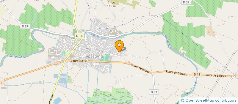 localisation de l'entreprise GOODVIBES  CAPESTANG