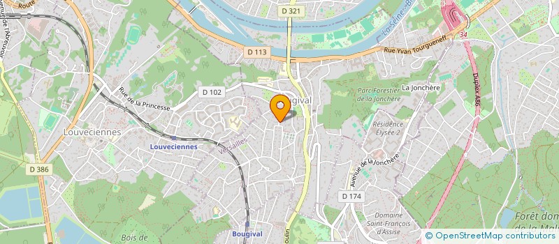 localisation de l'entreprise GOOSE STUDIO à BOUGIVAL