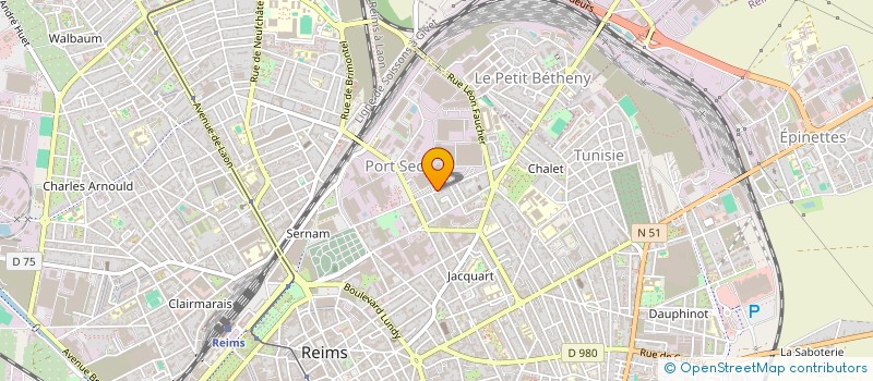 localisation de l'entreprise GOOSSE OPTICAL à REIMS