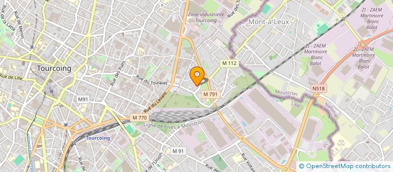 localisation de l'entreprise GOOSSEN ROGE  WATTRELOS