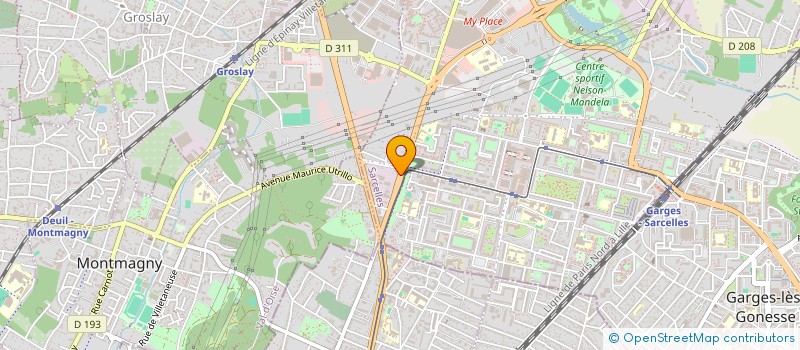 localisation de l'entreprise GOOWORLD à SARCELLES