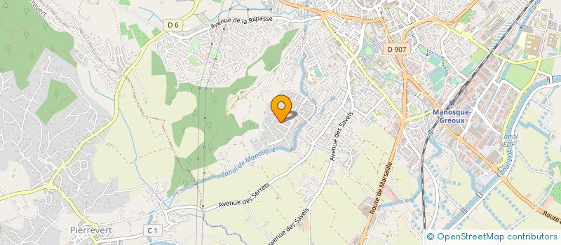 localisation de l'entreprise GOPACK à MANOSQUE