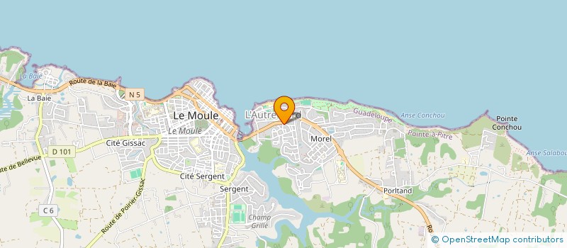 localisation de l'entreprise GOPIO INTERNATIONAL GUADELOUPE CHAPTER à LE MOULE