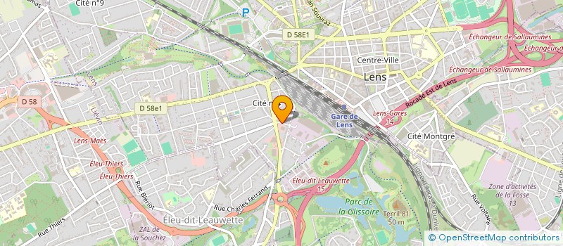 localisation de l'entreprise GOPRIX à LENS