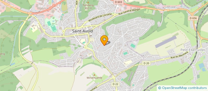 localisation de l'entreprise GORA  SAINT-AVOLD