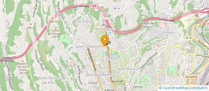 localisation de l'entreprise GORBELLON  NICE