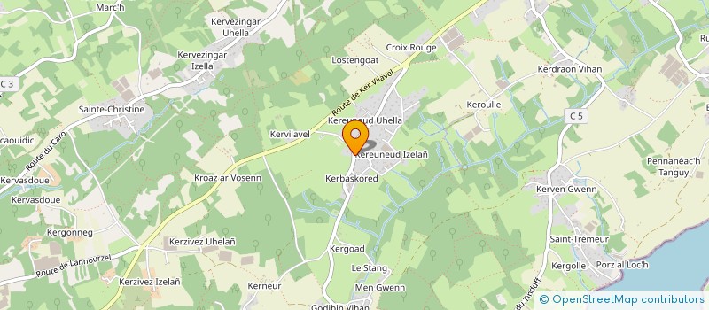 localisation de l'entreprise GORBYCHAS  PLOUGASTEL-DAOULAS