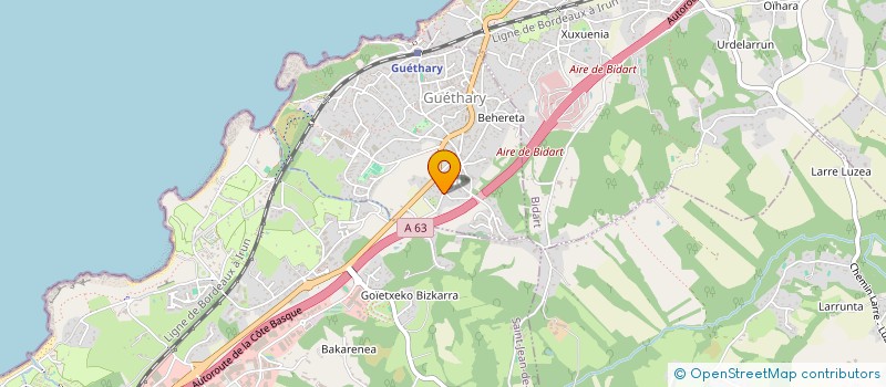 localisation de l'entreprise GORCA  GUETHARY