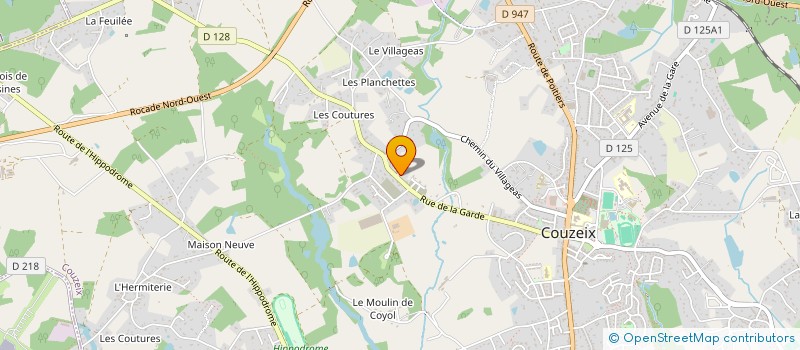 localisation de l'entreprise GORCEIX à COUZEIX
