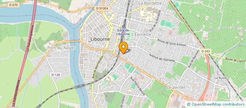 localisation de l'entreprise GORDINI à LIBOURNE