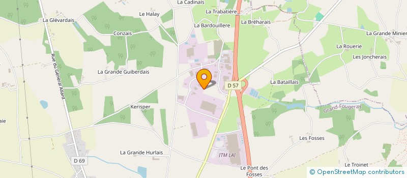 localisation de l'entreprise GORDON DEVELOPMENT à GRAND-FOUGERAY