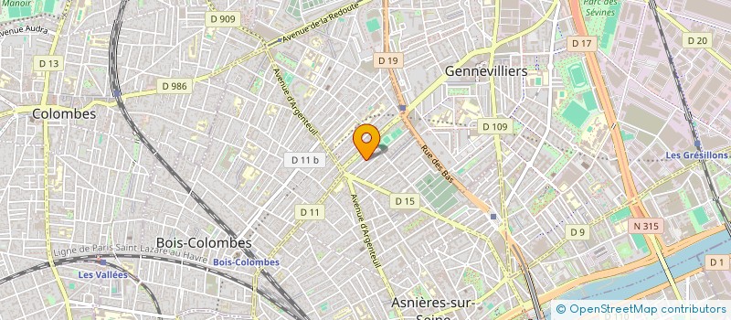 localisation de l'entreprise GORDON EDGE CONSULTING  ASNIERES-SUR-SEINE