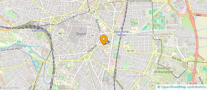 localisation de l'entreprise GORDON & MELROSE à DIJON