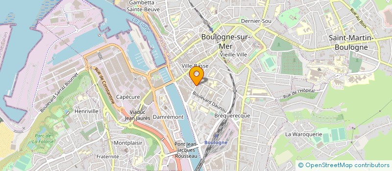 localisation de l'entreprise GORDON PUB  BOULOGNE-SUR-MER