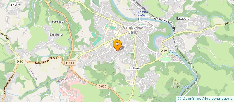 localisation de l'entreprise GORENA EGITEA LES AMIS DE L'OEUVRE DE JEAN ET MARIE ANNE TROTOT à CAMBO-LES-BAINS