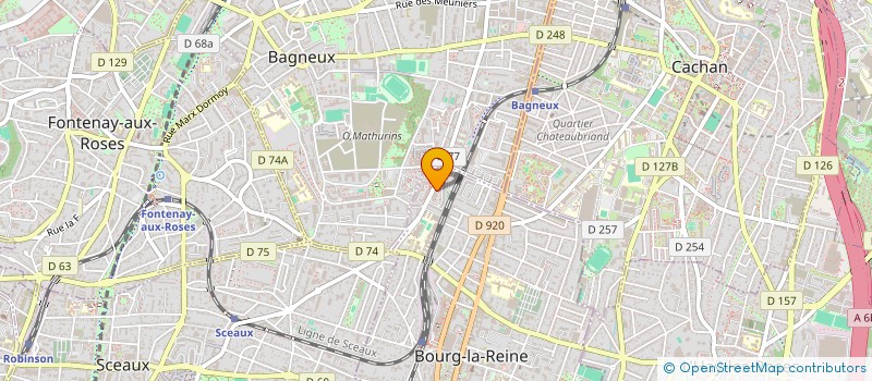 localisation de l'entreprise GORENTCARS à BOURG-LA-REINE