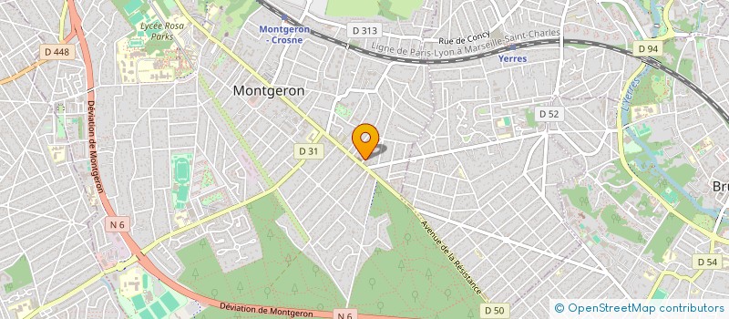 localisation de l'entreprise GORGA  MONTGERON