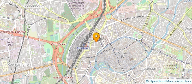 localisation de l'entreprise GORGE BLEUE à STRASBOURG