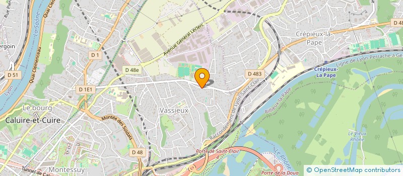 localisation de l'entreprise GORGE DE LOUP  CALUIRE-ET-CUIRE