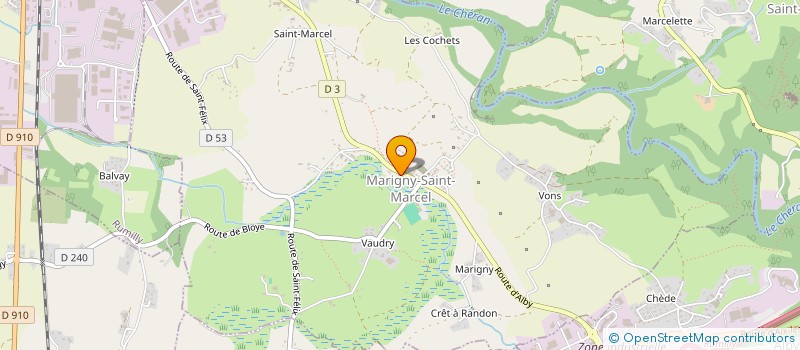 localisation de l'entreprise GORGONE  MARIGNY-SAINT-MARCEL