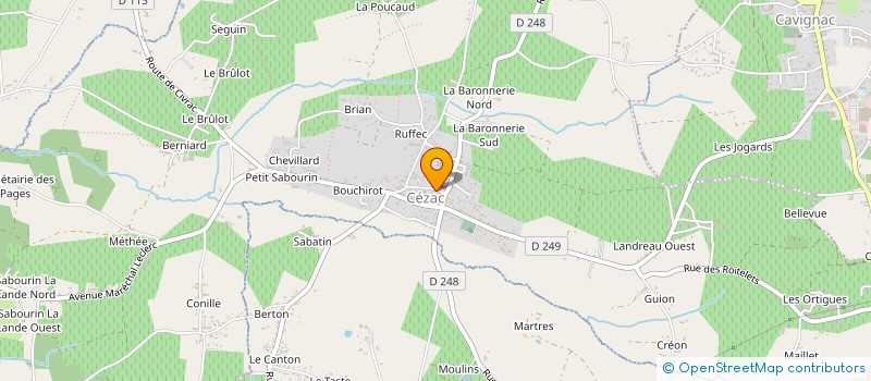 localisation de l'entreprise GORINJUTSU-CEZAC  CEZAC