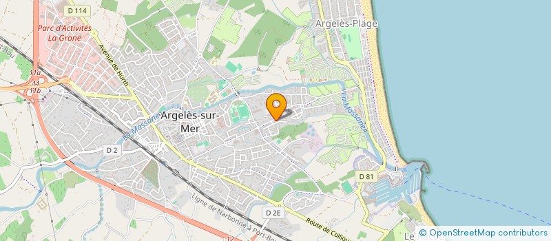 localisation de l'entreprise GORJON FROUX GC  ARGELES-SUR-MER