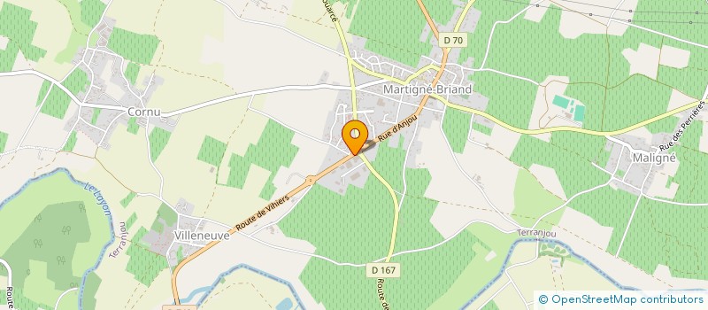 localisation de l'entreprise GORNARD à TERRANJOU