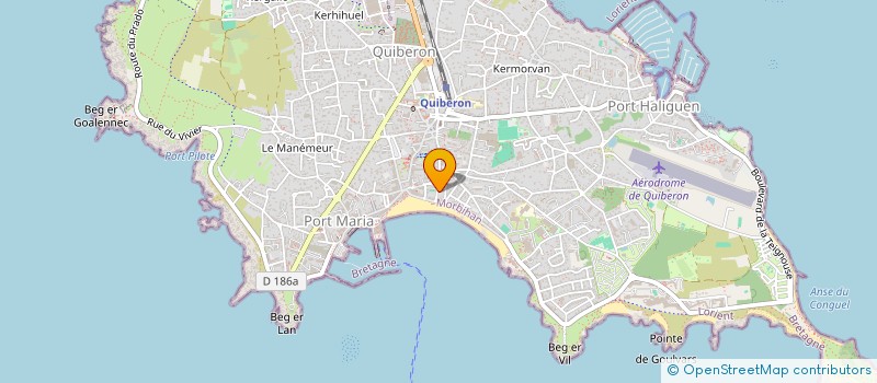 localisation de l'entreprise GORON MARCHAL à QUIBERON