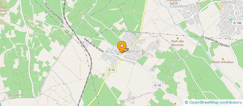 localisation de l'entreprise GORRION  ESPONDEILHAN