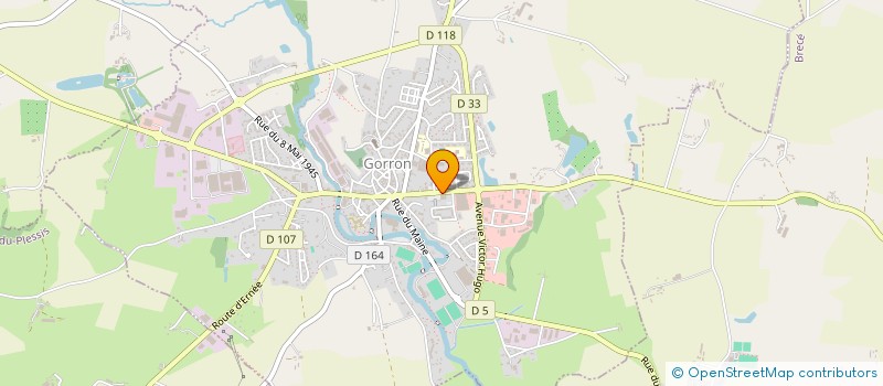 localisation de l'entreprise GORRON AUTOMOBILES à GORRON