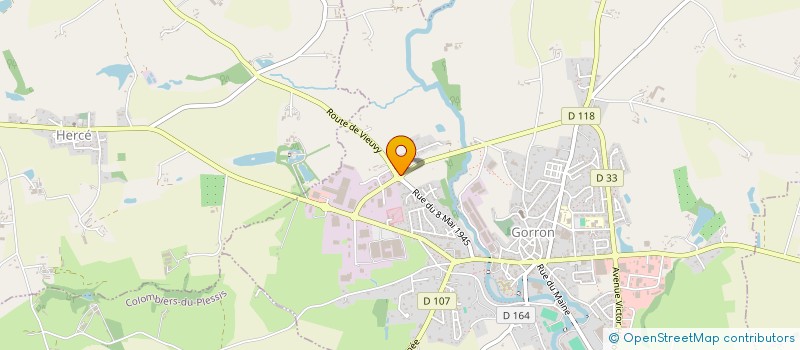 localisation de l'entreprise GORRONNAISE DE JARDINS SERVICES  GORRON