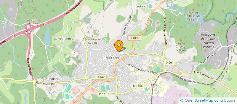 localisation de l'entreprise GORSE CHAMPIGNONS  EGLETONS