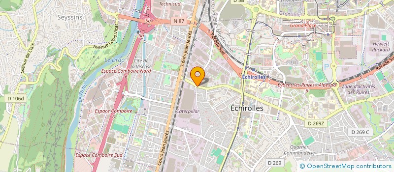 localisation de l'entreprise GORTAT GRENOBLE à ECHIROLLES